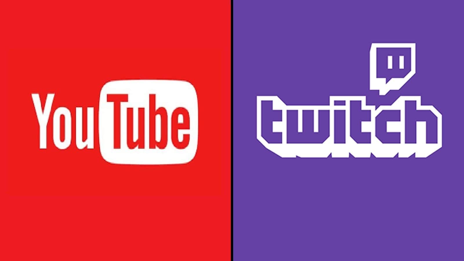 YouTube and Twitch logo
